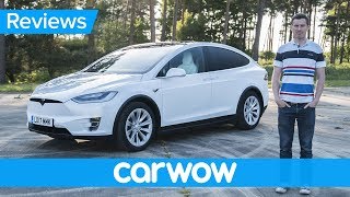 Tesla Model X 2018 electric SUV review  Mat Watson Review [upl. by Aitnom792]