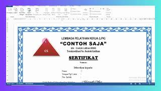 Materi 25 Latihan 23 MAILINGS GABUNGAN WORD DAN EXCEL [upl. by Eilahs726]