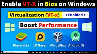 How to Enable Virtualization in Windows 10  2 Ways to Enable VTx in Bios Settings Easily [upl. by Ainegue480]