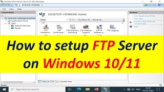 How to setup FTP Server on Windows 10 and 11 techiezero [upl. by Jer519]