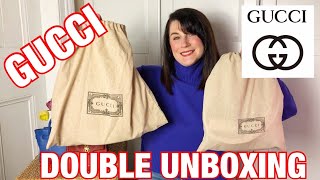 GUCCI DOUBLE UNBOXING [upl. by Zandt]