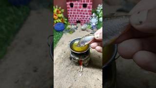 Tiny Fish🐟Recipe🥵 Miniature Cooking shortsasmrcooking [upl. by Anitsyrk]