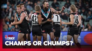 Can the much hyped midfield of Port claim vengeance over Carlton 😬  First Crack  Fox Footy [upl. by Niro596]