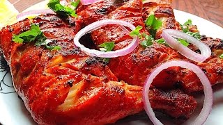 Tandoori Chicken Recipe Pakistani  Tandoori Chicken BBQ 3 Steps by HUMA IN THE KITCHEN [upl. by Nob54]