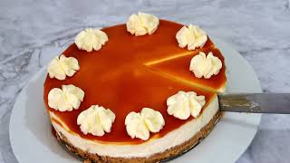 salted caramel cheesecake 😋  easy homemade salted caramel cheesecake [upl. by Heiner]