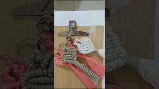 Macrame KeyringsMacrame Pattern ❤️shortvideo macrame crochet diy knot macramecreation [upl. by Brigg]