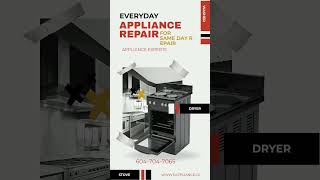 Everyday Appliance Repair  Our quality service ensures Same Day Repair amp Installation [upl. by Lanod620]