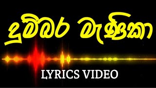 දුම්බර මැණිකා  Dumbara Manika  Lyrics Video  Dilshan Maduranga [upl. by Veriee]