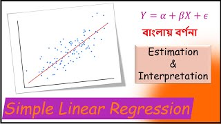 Simple Linear Regression with estimation and interpretation Part 17 [upl. by Helmut]