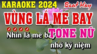 Vùng Lá Me Bay Karaoke Tone Nữ  Đình Long Karaoke [upl. by Stillmann563]