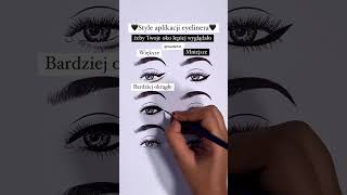 Style aplikacji eyelinera autopromocja kosmetyki makeuptutorial eyeliner eyelinertutorial [upl. by Ordnaxela]