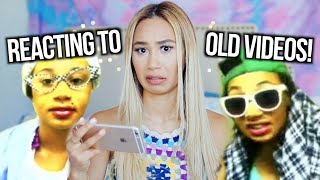 REACTING TO OLD YOUTUBE VIDEOS  MyLifeAsEva [upl. by Eirene]