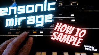 Ensoniq Mirage How to Sample basic getting started [upl. by Quinn449]