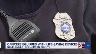 Nolensville officers equipped with lifesaving devices [upl. by Cirdet]