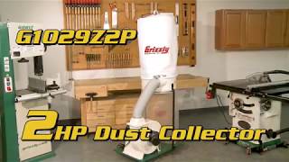 Grizzly G1029Z2P 2HP Dust Collector [upl. by Barling]