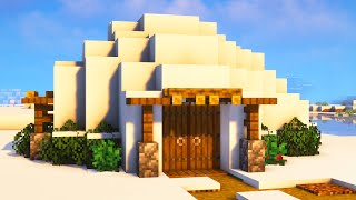 Building a Cozy Igloo Base  Minecraft Relaxing Longplay No Commentary [upl. by Anatole35]