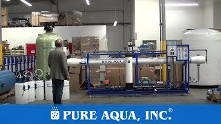 Seawater Desalination Reverse Osmosis 16000 GPD  Saudi Arabia  wwwPureAquacom [upl. by Aknaib]