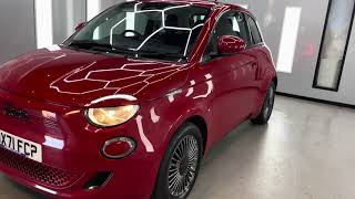 202171 Fiat 500E EV RED  Vic Young [upl. by Enelcaj]