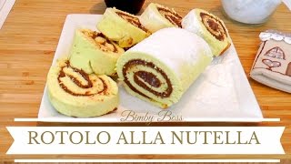 Rotolo alla Nutella senza lievito  Bimby TM6  TM5 TM31  Thermomix [upl. by Oniskey]