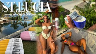 ST LUCIA TRAVEL VLOG  come with me on a Brand Trip S5E2 [upl. by Eleonore588]