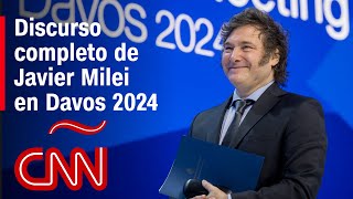 Así fue el discurso del presidente Milei en Davos “Occidente está en peligro” [upl. by Tera]