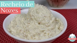 CREME DE NOZES ESPECIAL PARA RECHEIOS DE BOLOS E TORTAS [upl. by Dnomso]