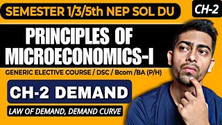 CH2 Demand Demand curveLaw of demand PRINCIPLES OF MICROECONOMICSI BcomBA GEMIL SOL DU NEP [upl. by Votaw]