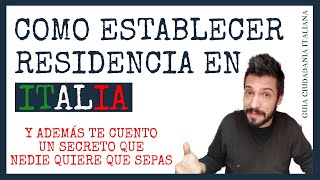 Como hacer RESIDENCIA en ITALIA 🏡  Curso Práctico de la Ciudadanía Italiana  Video 11 [upl. by Artimas]