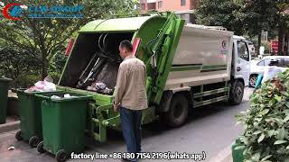 How A Waste Collection Truck Garbage Compactor Truck work [upl. by Fording]