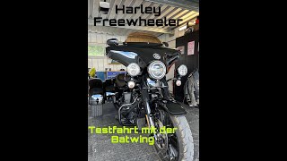 Harley Davidson Freewheeler endlich mit Batwing HOGHannoverchapter [upl. by Htebezile]