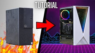 Turning an Office PC into a GAMING PC  How to Build a BUDGET Dell Optiplex Gaming Computer GUIDE [upl. by Conrado]