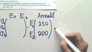 Abitur NRW Grundkurs Matrizenrechnung Produktion Aufgabe 3 Teil 2 [upl. by Sesiom]