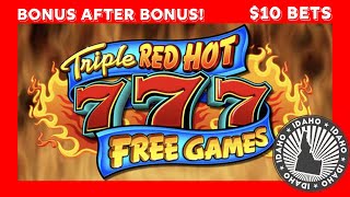 Triple Red Hot 7s Free Games 🔥 10 Bets 🎰 [upl. by Scarrow32]