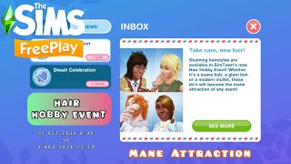 Hair Hobby Event Mane Attraction  The Sims FreePlay  PeterbryGaming [upl. by Tildie]