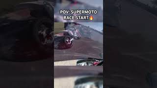 SUPERMOTO RACE STARTS ARE TENSE 😮‍💨😮‍💨 supermoto motorcycleracing racing [upl. by Hafirahs]