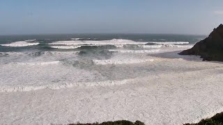 ‘Spring tide’ ocean waves hit South Africa [upl. by Halverson]