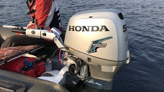 Kolibri RIB 350  Yamaha 40 vs Grand 370  Honda BF50 [upl. by Nadabus924]