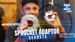 Mounting A Rear Sprocket Adapter  Cutting A Hub Keyway For Your Motorized Bike  Bike Berry [upl. by Thurmond16]