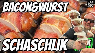 Bratwurst Bacon Schaschlik  030 BBQ [upl. by Eruza]