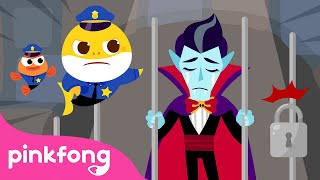 Police Baby Shark vs Halloween Monsters  Halloween Story for Kids  Pinkfong Official [upl. by Nnylarej]