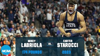 Carter Starocci vs Mikey Labriola  2023 NCAA Wrestling Championships 174 lbs [upl. by Chaddy660]