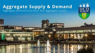 Aggregate Demand and SRAS  Macroeconomics for Business Week 10 Class 1 [upl. by Vachill]