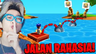 WOW JALAN PINTAS RAHASIA LEWAT BOM BISA KE PULAU HANYA 2 PLAYER STUMBLE GUYS YANG BISA KESANA [upl. by Irwinn]