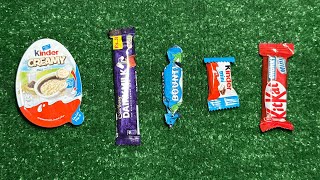 ASMR Chocolate Heaven 🍫  Kinder Creamy Dairy Milk KitKat amp Bounty Delights [upl. by Lil]