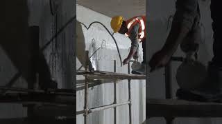 Shocket grouting in RWall construction waterproofing viral [upl. by Ialocin]