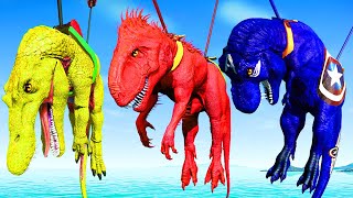 🔴TyrannosaurusIndominus Rex vs Spinosaurus Tom amp Jerry Dinosaur Island GODZILLA x KONG Prehistoric [upl. by Nonnair]