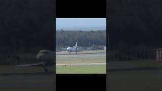 Republic of Ghana Rare F900 TriJet Landing at Brisbane airport [upl. by Lomaj]