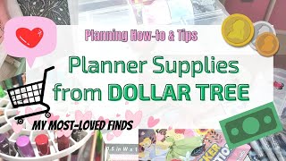 Planning Howto amp Tips My Most Loved Dollar Tree Planner Finds [upl. by Aihsel]