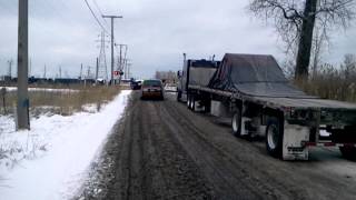 Train vs CRST truck [upl. by Donough301]