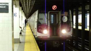 179th Street Bound R160AR160B F Train  Delancey Street [upl. by Dlnaod]